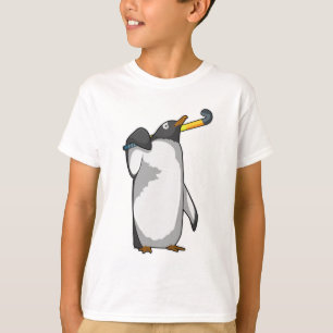 T-shirt Pingouin à hockey