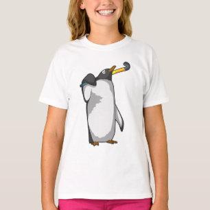 T-shirt Pingouin à hockey