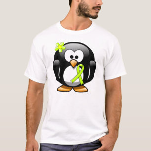 T-shirt Pingouin à ruban pour la sensibilisation au vert d