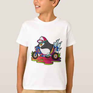 T-shirt Pingouin as Biker