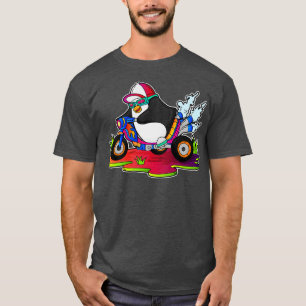 T-shirt Pingouin as Biker