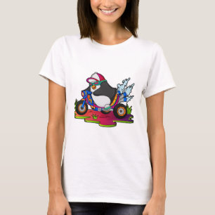 T-shirt Pingouin as Biker