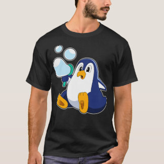 T-shirt Pingouin avec bulles de savon