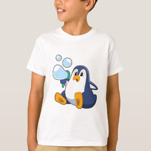 T-shirt Pingouin avec bulles de savon.PNG