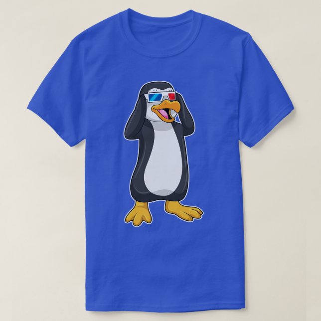T-shirt Pingouin avec lunettes (Design devant)