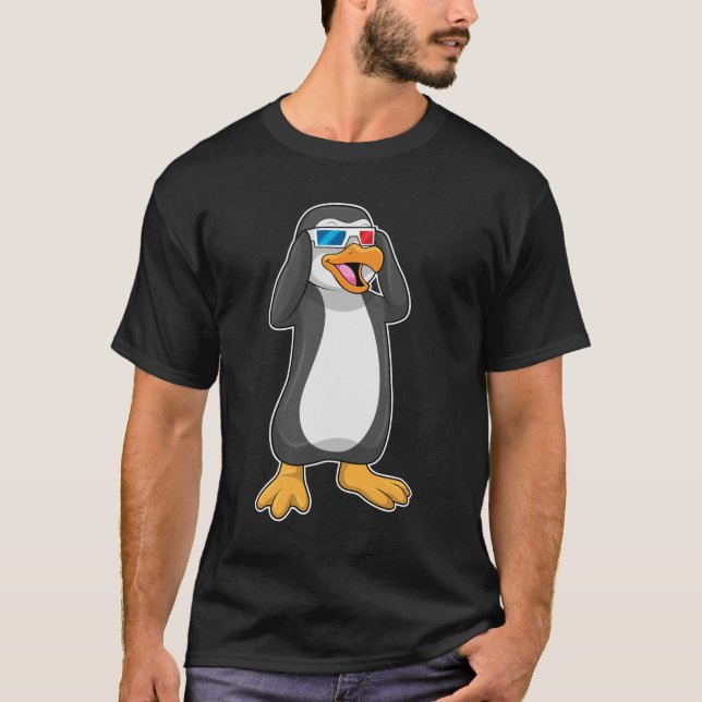 T-shirt Pingouin avec lunettes (Devant)