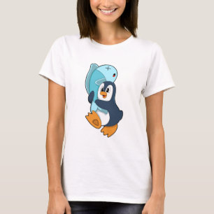 T-shirt Pingouin avec poisson