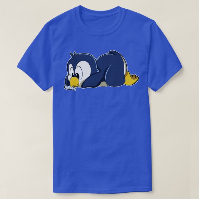 T-shirt Pingouin avec poisson 2 (Design devant)