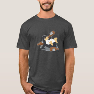 T-shirt Pingouin buvant de l'alcool