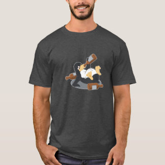 T-shirt Pingouin buvant de l'alcool