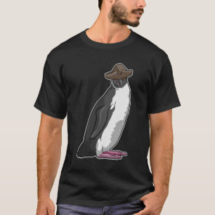 T-shirt Pingouin comme pirate avec Casquette
