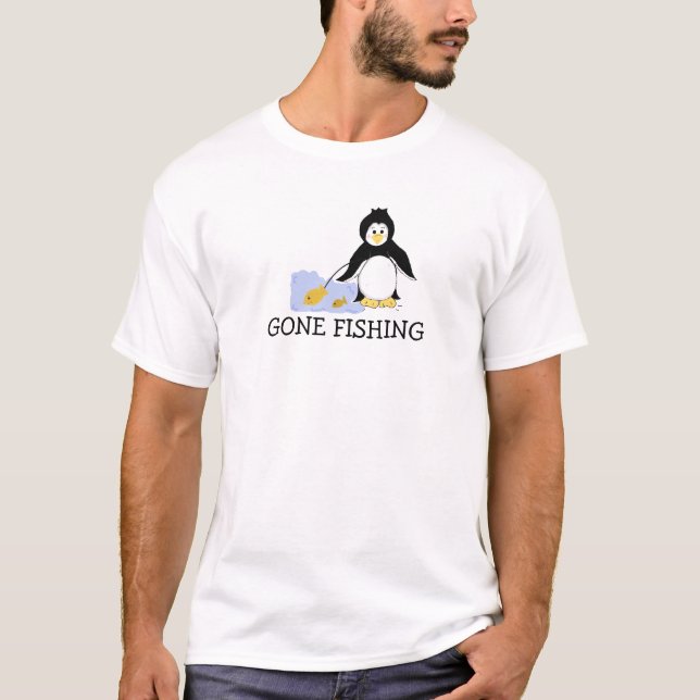 T-shirt Pingouin Cool de pêche (Devant)
