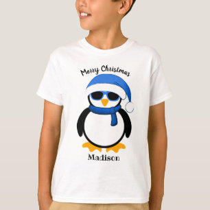 T-shirt Pingouin cool mignon Noël hiver Personnaliser