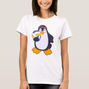 T-shirt Pingouin dans les sports de volleyball