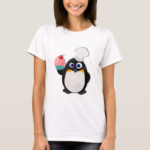 T-shirt Pingouin de Baker avec le petit gâteau II