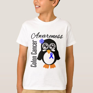 T-shirt Pingouin de conscience de cancer du colon