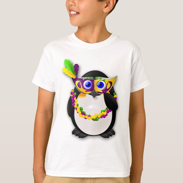 T-shirt Pingouin de mardi gras (Devant)