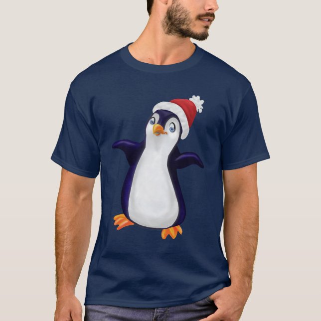 T-shirt Pingouin de Noël (Devant)