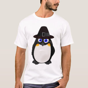 T-shirt Pingouin de pèlerin de thanksgiving