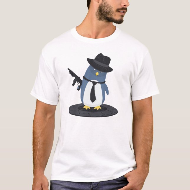 T-shirt Pingouin de truand (Devant)