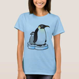 T-shirt Pingouin d'empereur avec le poussin