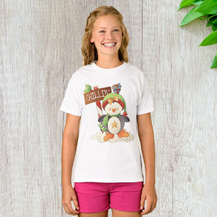 T-shirt Pingouin d'hiver et oiseau Chillin Noël
