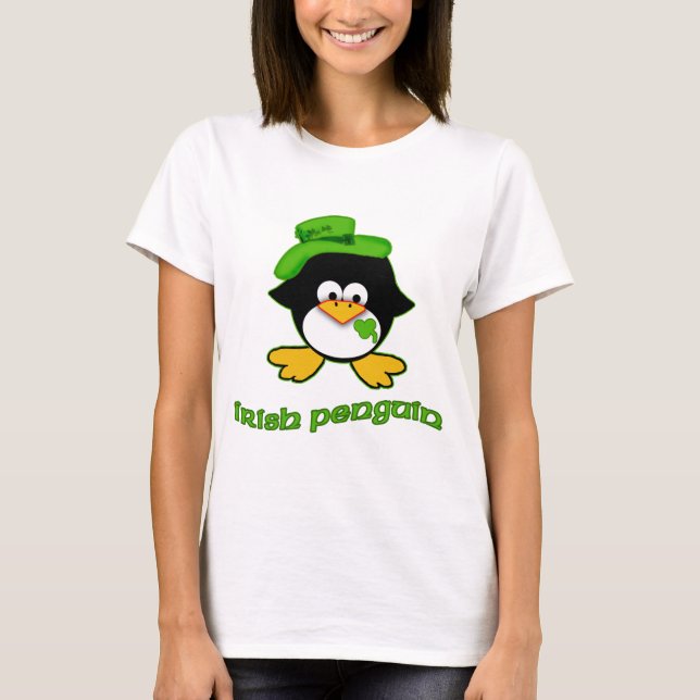 T-shirt Pingouin d'Irlandais de bébé (Devant)