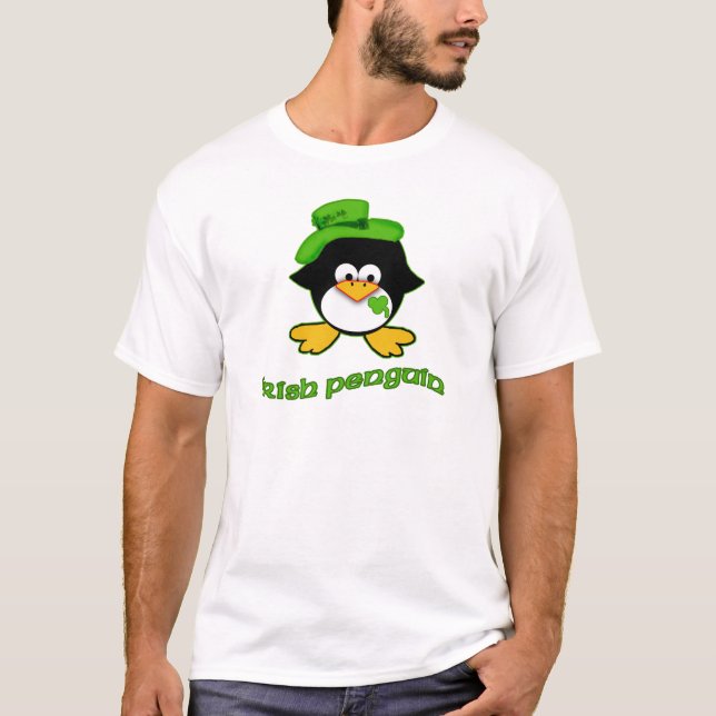 T-shirt Pingouin d'Irlandais de bébé (Devant)