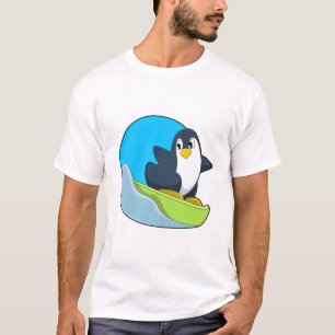 T-shirt Pingouin en Snowboardeur avec Sonowboard.PNG