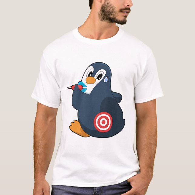 T-shirt Pingouin fléchettes fléchettes (Devant)
