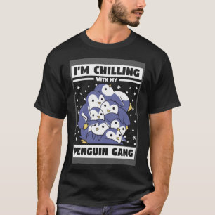 T-shirt Pingouin Gang Chill Relax pour les fans d'animaux