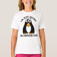 Pingouin mignon Je ne suis pas court Citation drôl