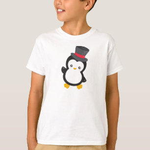 T-shirt Pingouin mignon, Petit Pingouin, Chapeau supérieur