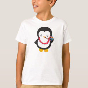 T-shirt Pingouin mignon, Petit Pingouin, Sifflement de fêt