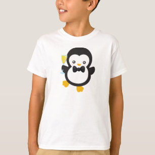 T-shirt Pingouin, Pingouin Avec Champagne, Fête