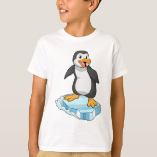 T-shirt Pingouin sur glace floc