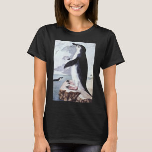 T-shirt Pingouin vintage Chinstrap, Oiseaux de l'Antarctiq