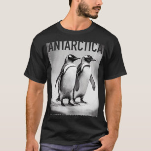 T-shirt Pingouins De L'Antarctique Sur Le Continent Intern
