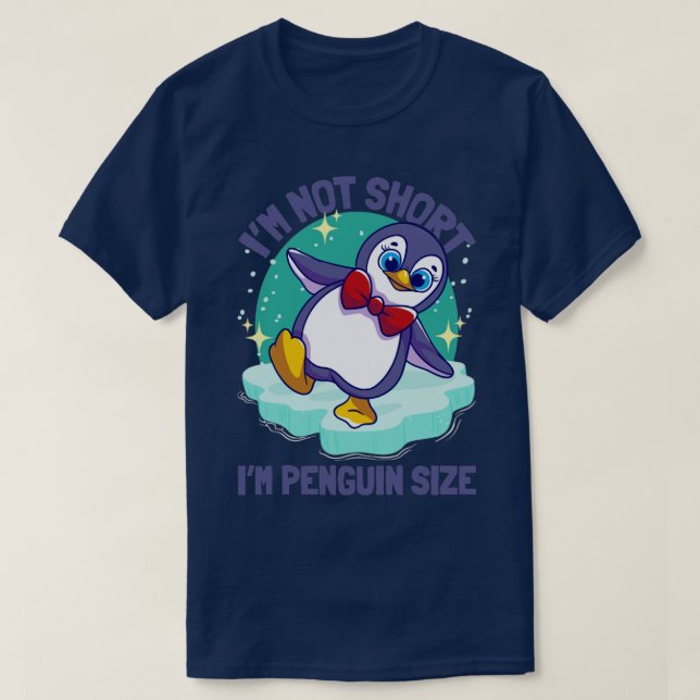 T-shirt Pingouins Im Pas Courte Taille Du Pingouin Im (Design devant)