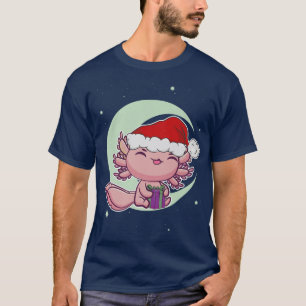 T-shirt Pink Aolotet Pet Blanc Noël Eve Meican Salaman