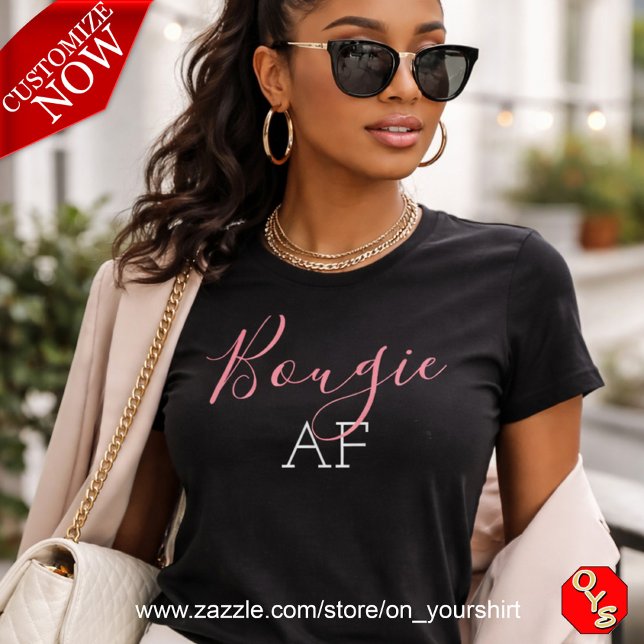 T-shirt Pink Bougie AF (Créateur téléchargé)