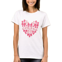Pink Bow Heart Aesthetic Coquette Design