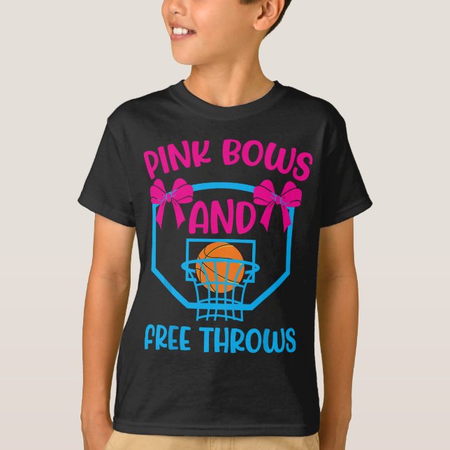 T-shirt Pink Bows et Free Thers révèlent le sexe (Devant)