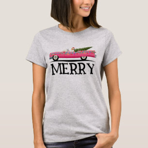 T-SHIRT PINK CLASSIC CADDY LADIES NOËL