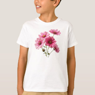 T-shirt Pink cosmos Flowers