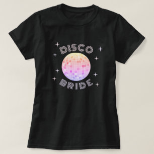 T-shirt Pink Disco Ball les années 70 Bachelorette Disco B