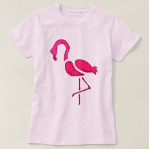 T-shirt Pink flamingo pop art unique
