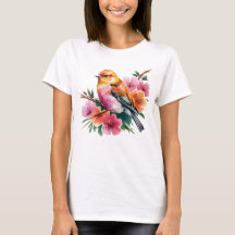 Pink Flower Bird