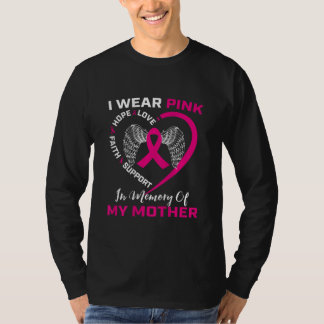 T-shirt Pink In Memory Of My Mama Breast Cancer Back Print