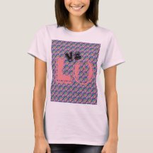 T-SHIRT PINK LOVE WOMEN MANDALA BLUE